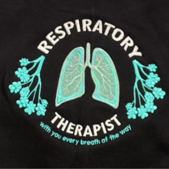 Unisex Varsity Lettermen Embroidered Respiratory Therapist Jacket - Picture 3 of 12